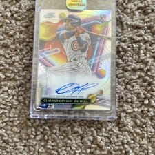 2023 Topps Cosmic Chrome Autographs Christopher Morel #CCA-CM card