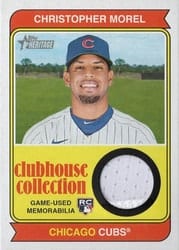2023 Topps Heritage Clubhouse Collection Relics Christopher Morel #CCR-CML card