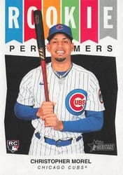 2023 Topps Heritage Rookie Performers Christopher Morel #RP-15 card