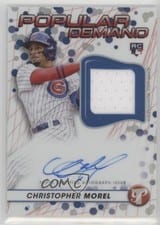 2023 Topps Pristine Popular Demand Autograph Relics Christopher Morel #DPAR-CM card