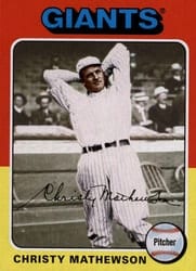 2019 Topps Archives Base Set Christy Mathewson #165 card