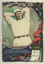 2023 Topps Allen & Ginter Spotless Spans Christy Mathewson #SS-5 card