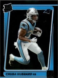 2021 Clearly Donruss Base Set Chuba Hubbard #87 card