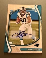 2021 Panini Absolute Signature Rookies Chuba Hubbard #134 card