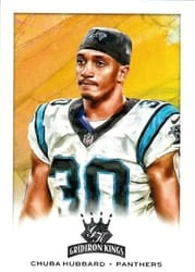 2021 Panini Chronicles Gridiron Kings Chuba Hubbard #GK-19 card
