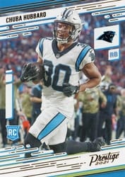 2021 Panini Chronicles Prestige Rookies Update Chuba Hubbard #241 card