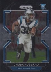 2021 Panini Chronicles Prizm Black Chuba Hubbard #PB-24 card
