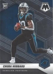 2021 Panini Mosaic Base Set Chuba Hubbard #325 card