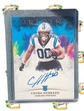 2021 Panini Origins Rookie Autographs Chuba Hubbard #RA-CH card