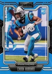 2021 Panini Playbook Base Set Chuba Hubbard #134 card