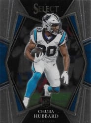 2021 Panini Select Base Set Chuba Hubbard #176 card