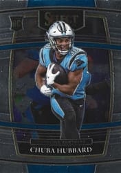 2021 Panini Select Base Set Chuba Hubbard #76 card