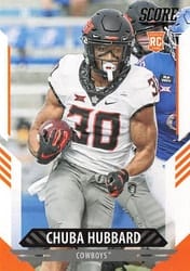 2021 Score Base Set Chuba Hubbard #311 card