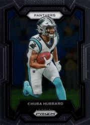 2023 Panini Prizm Base Set Chuba Hubbard #40 card