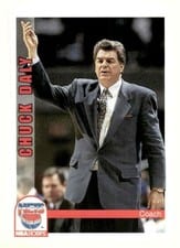 1992-93 Hoops Base Set Chuck Daly #255 card