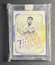 2024 Panini Flawless Triple Crown Chuck Klein #9 card