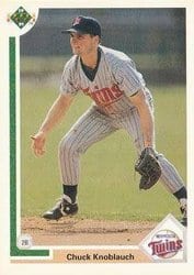 1991 Upper Deck Base Set Chuck Knoblauch #40 card