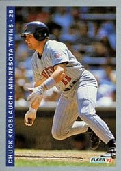1993 Fleer Base Set Chuck Knoblauch #639 card