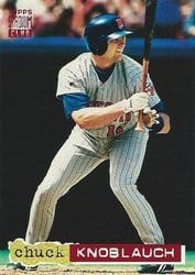1994 Stadium Club Base Set Chuck Knoblauch #416 card