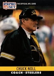 1990 Pro Set Base Set Chuck Noll #275 card