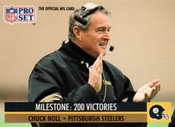 1991 Pro Set Base Set Chuck Noll #23 card