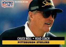 1991 Pro Set Base Set Chuck Noll #279 card