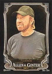 2024 Topps Allen & Ginter X Base Set Chuck Norris #255 card