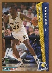 1992-93 Fleer Base Set Chuck Person #92 card