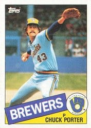 1985 Topps Base Set Chuck Porter #32 card