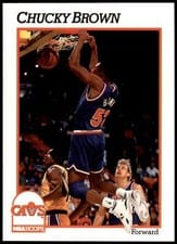1991-92 Hoops Base Set Chucky Brown #35 card