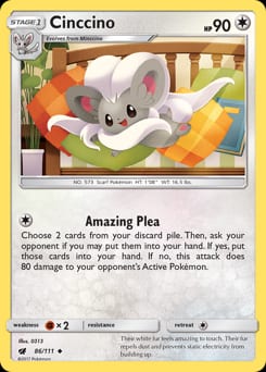 Crimson Invasion Cinccino #86 card