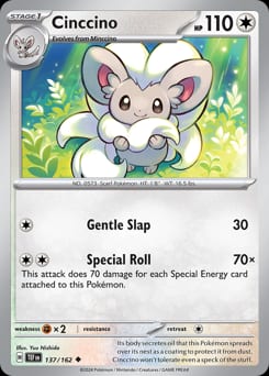 Temporal Forces Cinccino #137 card