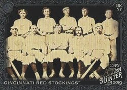 2019 Topps Allen & Ginter X Base Set Cincinnati Red Stockings #296 card