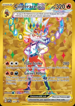2023 Scarlet & Violet Black Star Promos Cinderace ex #163 card