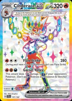 Stellar Crown Cinderace ex #157 card