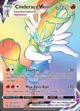 2020 Rebel Clash Cinderace VMAX #194 card