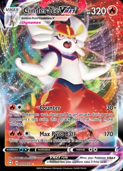 Shining Fates Cinderace VMAX #19 card