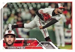 2023 Topps Update Base Set Cionel Pérez #US135 card