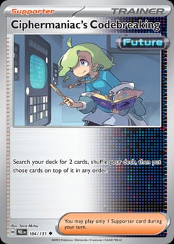Prismatic Evolutions Ciphermaniac's Codebreaking #104 card
