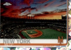 2019 Topps Chrome Sapphire Edition Base Set Citi Field #497 card