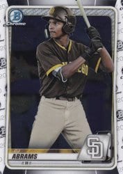 2020 Bowman Chrome Prospects CJ Abrams #BCP-62 card