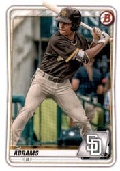 2020 Bowman Draft Base Set CJ Abrams #BD-189 card