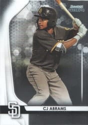 2020 Bowman Sterling Base Set CJ Abrams #BPR-26 card