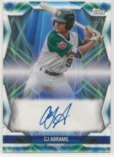 2021 Topps Pro Debut Future Cornerstones Autographs CJ Abrams #FC-CA card