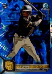 2022 Bowman Chrome Sapphire Edition Base Set CJ Abrams #12 card