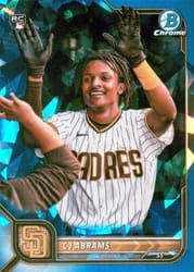 2022 Bowman Chrome Sapphire Edition Base Set CJ Abrams #12b card