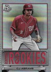 2022 Bowman Platinum Renowned Rookies CJ Abrams #RR-19 card