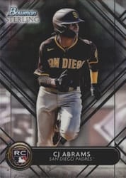 2022 Bowman Sterling Base Set CJ Abrams #BSR-36 card