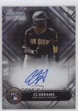 2022 Bowman Sterling Rookie Autographs CJ Abrams #RA-CA card