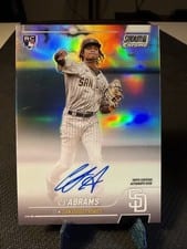 2022 Stadium Club Chrome Autographs CJ Abrams #SCCUA-CA card
